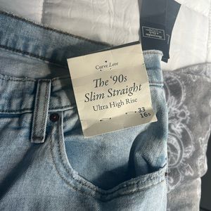 90s Slim Straight Ultra High Rise Abercrombie Jeans